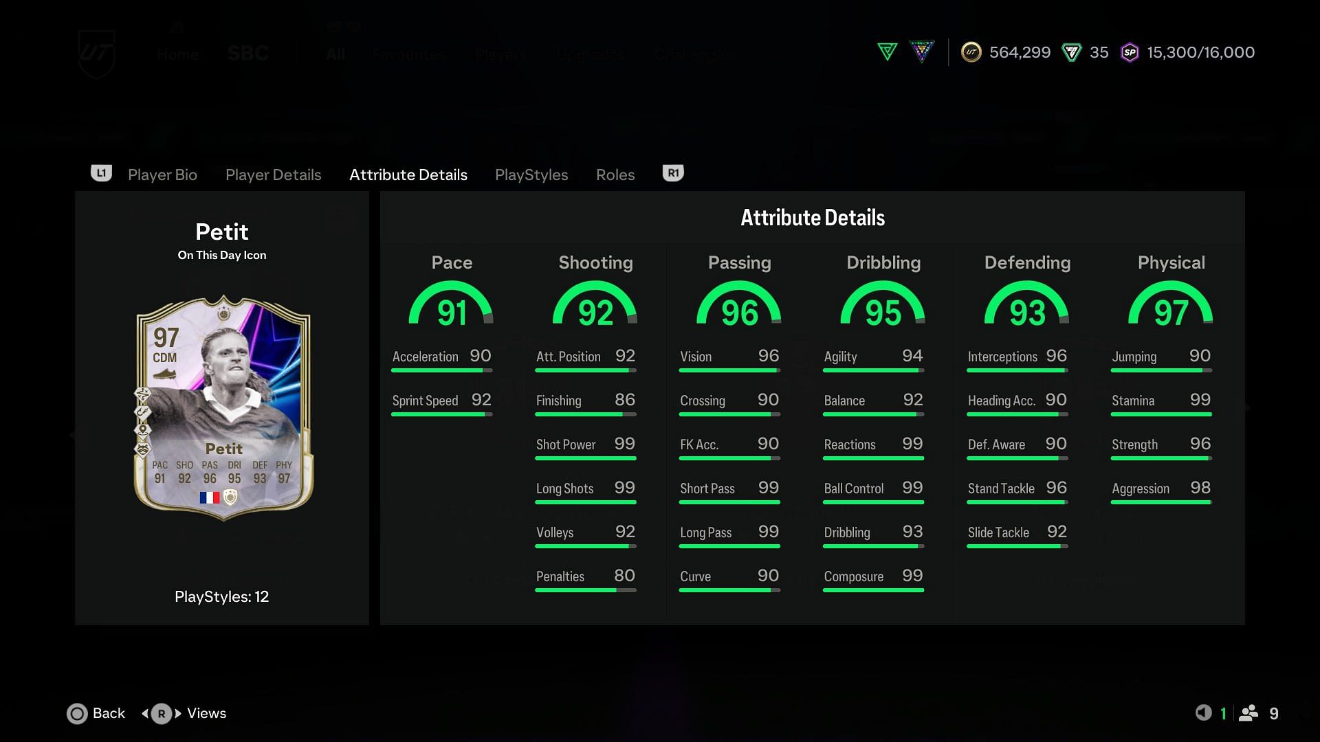 The stats (Image via EA Sports)